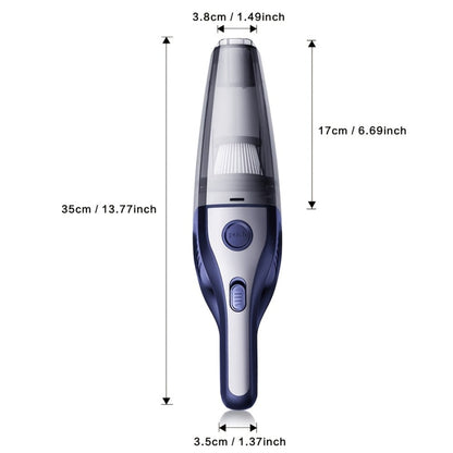 Handheld Vacuum Cleaner with 5KPa Suction, Rechargeable Battery, Crevice Tool and Six Color Bundles