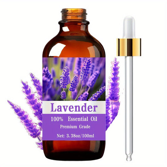 Essential Oil Lavender Floral Aroma in 100ml Bottle with Lightweight Fast-Absorbing Texture