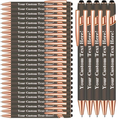 30-Pack Ballpoint Stylus Pens with Touchscreen Tips, Comfortable Grips and Seven Color Options