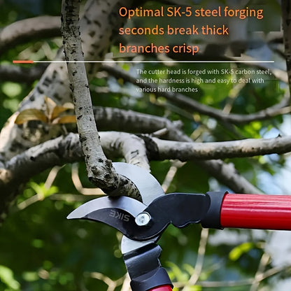 Long-Handle Bypass Loppers in Red or Green with Black Foam Grips and H or L Checkout Options