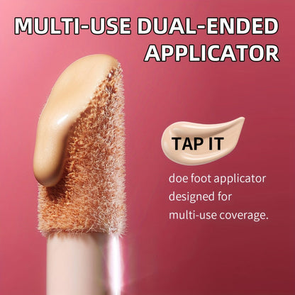 Liquid Concealer with Doe-Foot Applicator, 5.3 g Net Weight and 12 Numbered Shade Options from #01 to #12