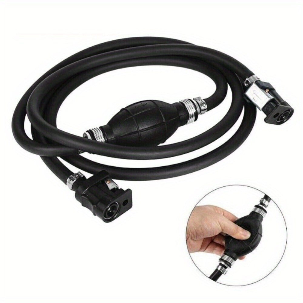 Outboard Fuel Line Assembly with Primer Bulb – 5/16" Marine Fuel Hose for Yamaha, Johnson, Mariner, Mercury, OMC 4-200HP (1988-1998)