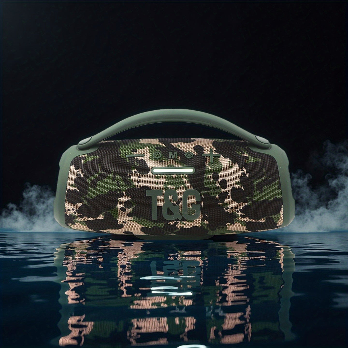 Portable Bluetooth Speaker TG418 with 3000mAh Battery, EQ, LED Lights, Type-C, TF, USB and AUX