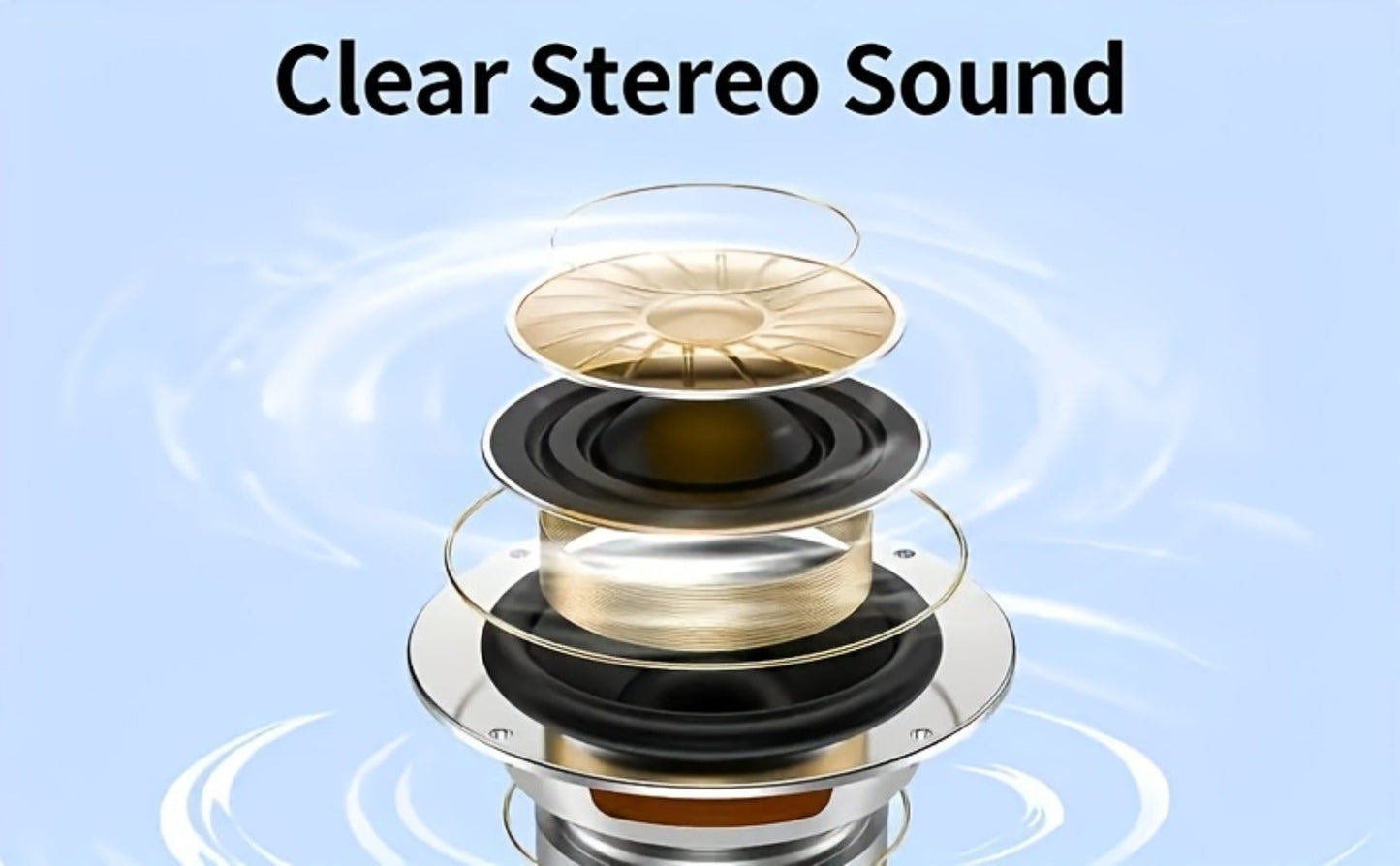 Black or White Stem-Style Translation Earphones with Digital Charging Case and Two Color Options