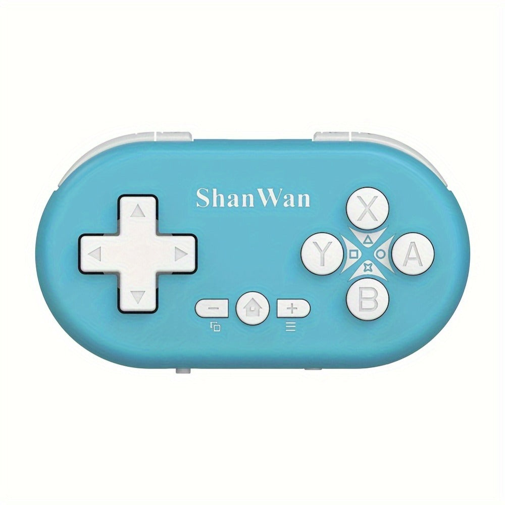 Mini Keychain Gaming Controller Bluetooth Mobile iOS Android - Gyroscope Axis Turbo Dual Vibration Wake Function 180mAh 5-Hour Battery Portable Pocket Gamepad