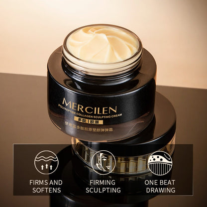 Face Cream Collagen Hyaluronic Acid Formula with Squalane, Glycerin and Alcohol-Free Bottle Format