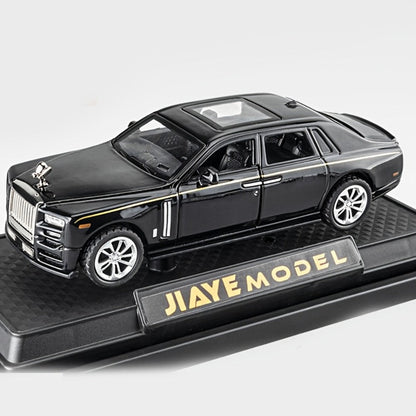 1:36 Scale Phantom Alloy Die-Cast Car Model with Openable Doors – Collectible Display Static Car Desktop Decoration – Birthday Christmas Gift for Car Enthusiasts Adults Boys