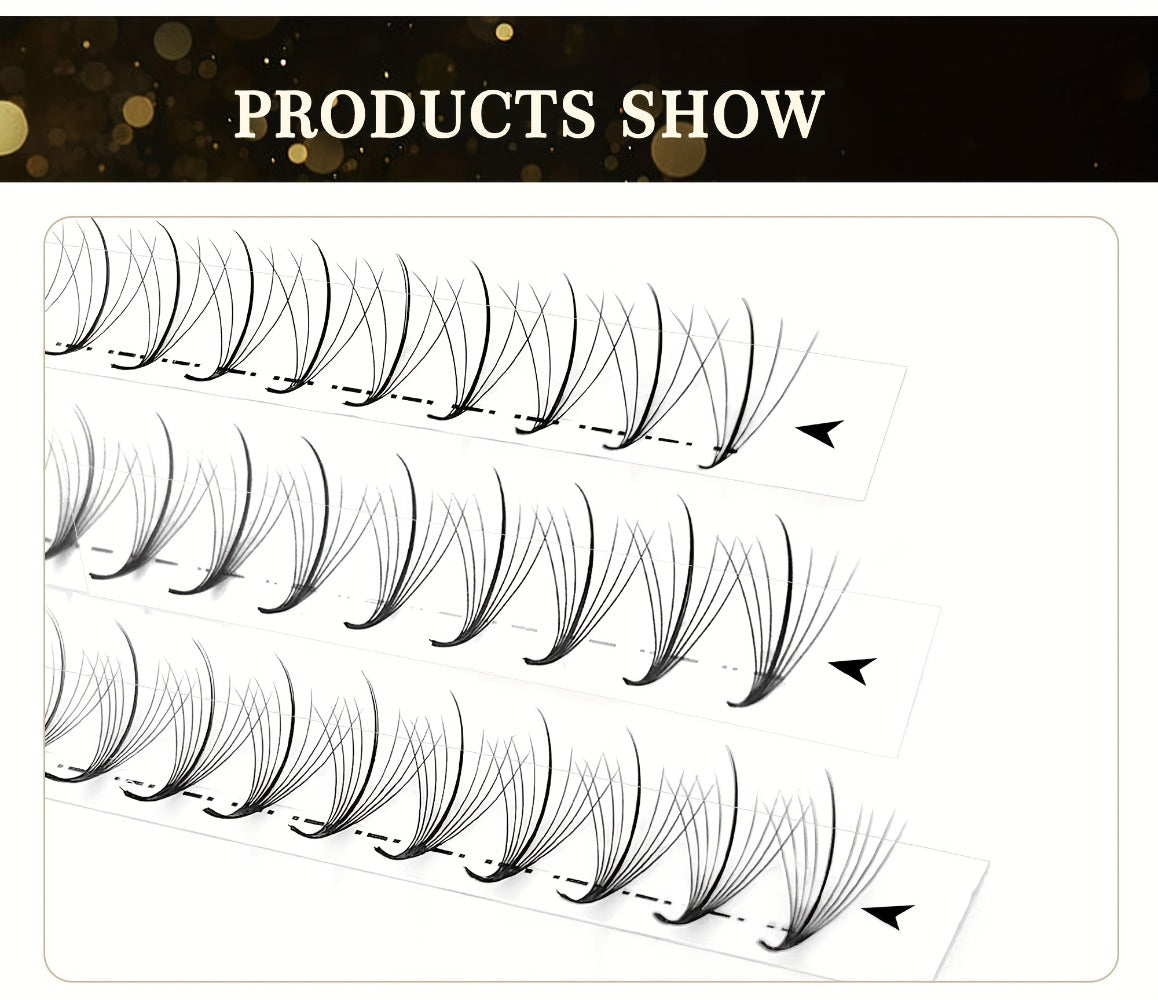 120-Fan Tray Premade Volume Lash Extensions 5D 7D 9D Wispy Faux Mink Eyelash Extensions C D Curl Mix 8-15mm