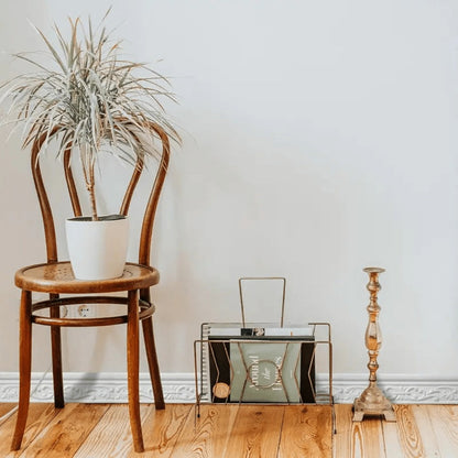 Carved Foam Baseboard Wall Trim Sticker in White, Silver Gray, Copper or Golden, Available in 4, 8 or 12 Rolls