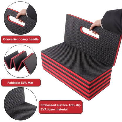 EVA Kneeling Pad Car Repair Work Mat – Foldable Waterproof Thermal Insulation Pad for Mechanic, Camping & Hiking, Lightweight Ergonomic Design, Single or 2-Pack