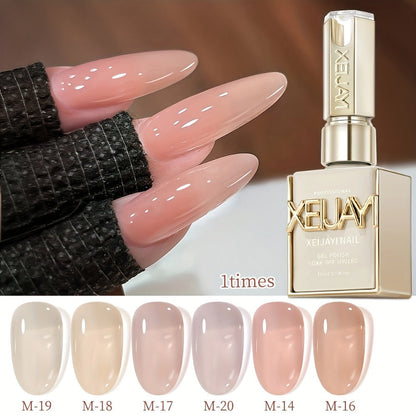 Gel Nail Polish 6-Piece 15ml Jelly Set with Glass Finish in Shades M14, M16, M17, M18, M19 and M20