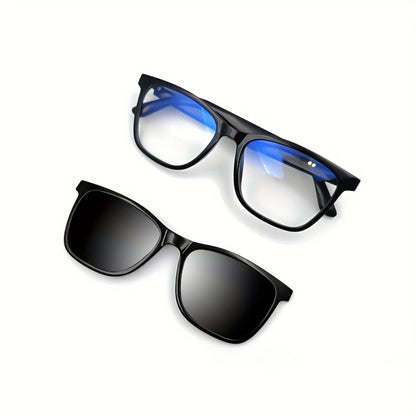 Photochromic Smart Audio Glasses – Auto-Tinting Sunglasses with Built-in Speaker & Mic, HD Voice Calls, Hi-Fi Music, Anti-Blue Light – for Sports, Driving & Daily Wear