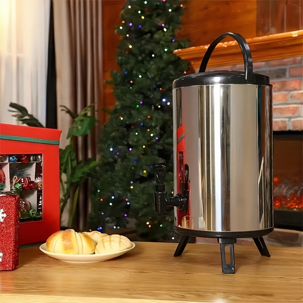 6L or 8L Insulated Beverage Dispenser with Spigot, Twist Lid, Carry Handle and Foldable Stand