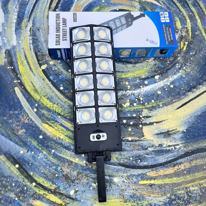 Solar Street Light, Outdoor, High Brightness Wide Angle Dusk to Dawn Solar Powered Remote Control for Parking Lot