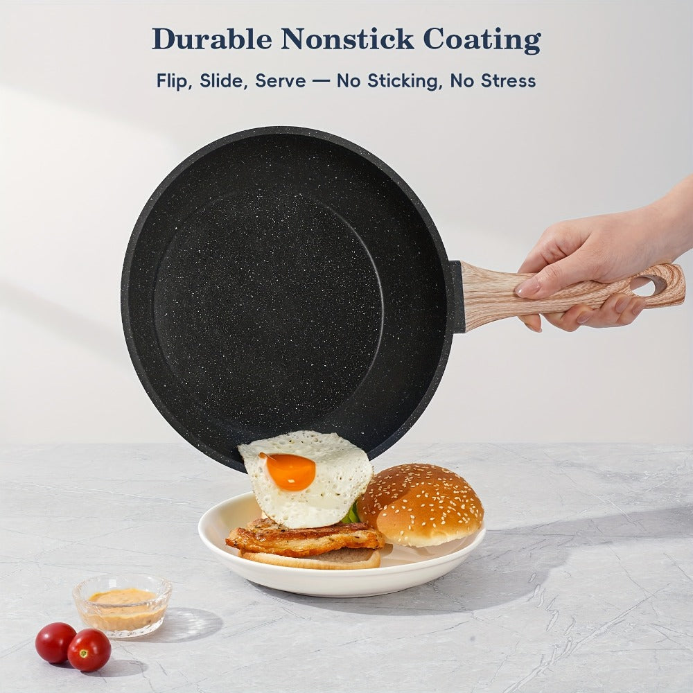 Pots and Pans Set 12-Piece Non-Stick Kitchen Cookware – Complete Cooking Set with Frying Pan | Durable Even-Heating Non-Stick Coating | Available in Black & White | Home Kitchen Essentials