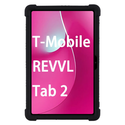 T-Mobile Revvl Tab 2 10.1-Inch Soft TPU-Labeled Tablet Case with Kickstand in Black, Blue or Rose Red