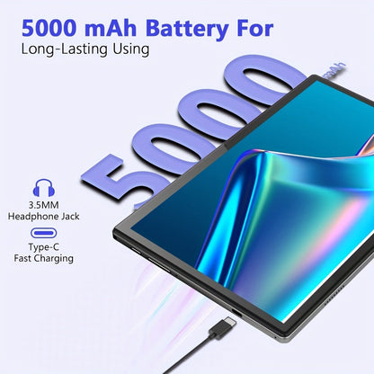 Android Tablet CRELANDER W30 with Android 15, 128GB Internal Storage and Keyboard Mouse Stylus Bundle