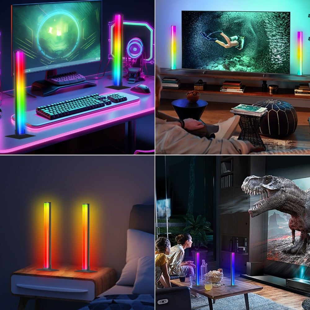 RGBIC Atmosphere Light with Music Sync - Desktop Ambient Light, App & Remote Control, Alloy Body