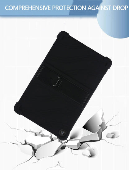 T-Mobile Revvl Tab 2 10.1-Inch Soft TPU-Labeled Tablet Case with Kickstand in Black, Blue or Rose Red