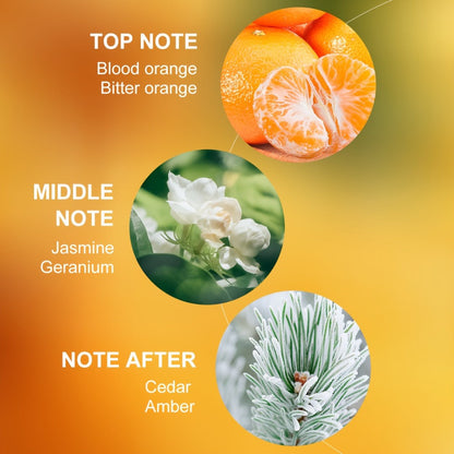 LASTAR Citrus Eau de Parfum Spray with Orange, Jasmine, Geranium, Cedar and Amber Notes in One- or Two-Bottle Sets