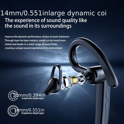 Bluetooth 5.4 Noise Cancelling Wireless Earphone Dual Microphone CVC8.0 200 Hours Talk Time Hands-Free Earpiece for iOS Android Home Office Meeting Driving