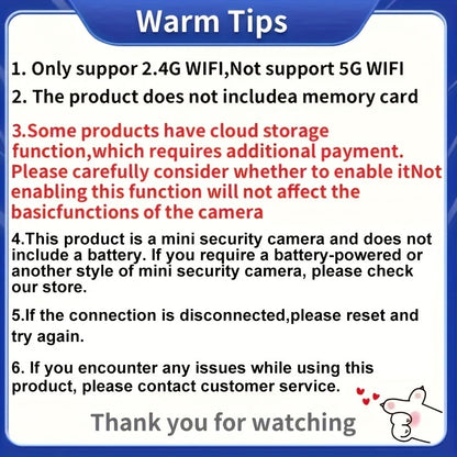Mini Security Camera No WiFi No Internet Needed, Full HD 1080P Wireless Indoor Camera Built-In AP Hotspot