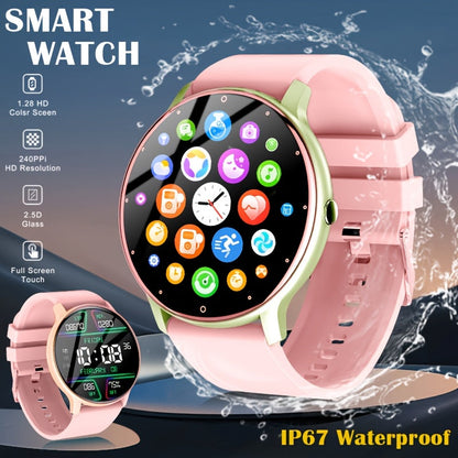 Smart Watch Round Display with Built-In Speaker, Wireless Calling, IP67 Rating and Four Color Options