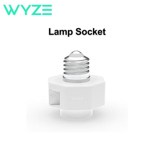 Wyze Lamp Socket Power Adapter for Wyze Cam v3 & v4 – Powers Camera via Exterior Light Fixture, Motion-Activated Security Light, Dusk to Dawn Scheduling, Wireless Sync Up to 5 Sockets, Wyze App (Camera Sold Separately)