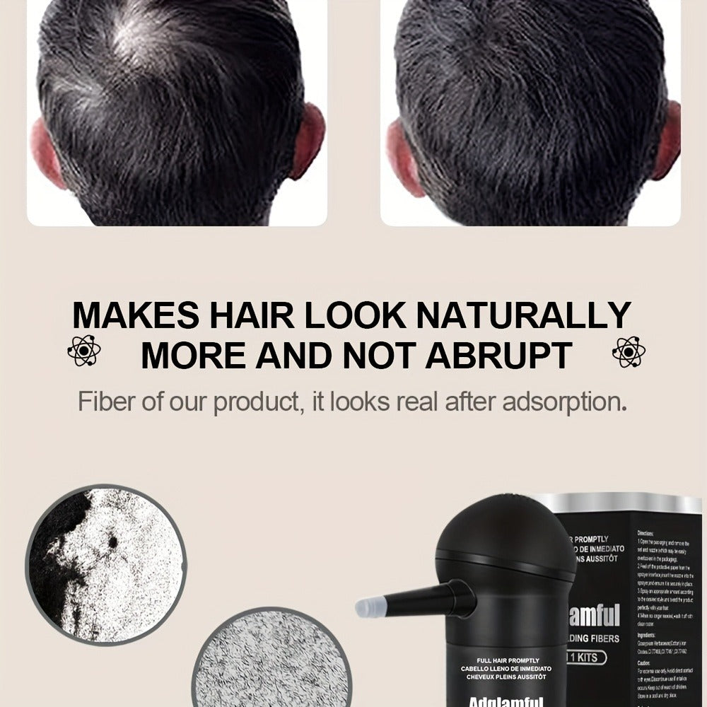 15-Gram Hair Fiber Kit with Directional Spray Applicator in Four Black and Brown Shade Options