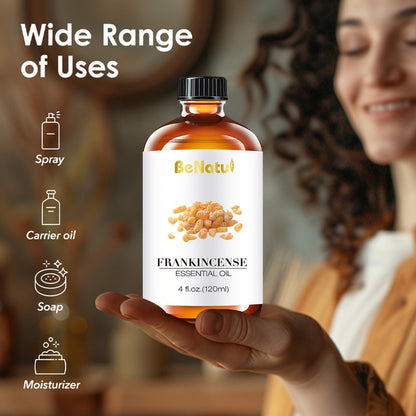 Aromatherapy Oil Frankincense, Argan or Jojoba Selection in 60ml or 120ml Dropper Bottles for Home Use