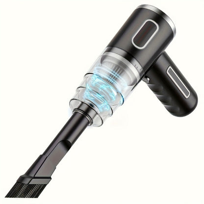 Handheld Vacuum Cleaner with 3KPa Suction, USB Charging, Long Reach Tube, Brush Head and Spare Filter