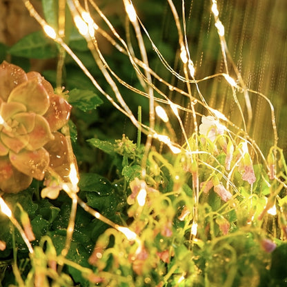String Lights, 110-LED Solar Copper-Wire Fairy Lights with Eight Modes, Four Colors and 2-, 4- or 8-Pack Options