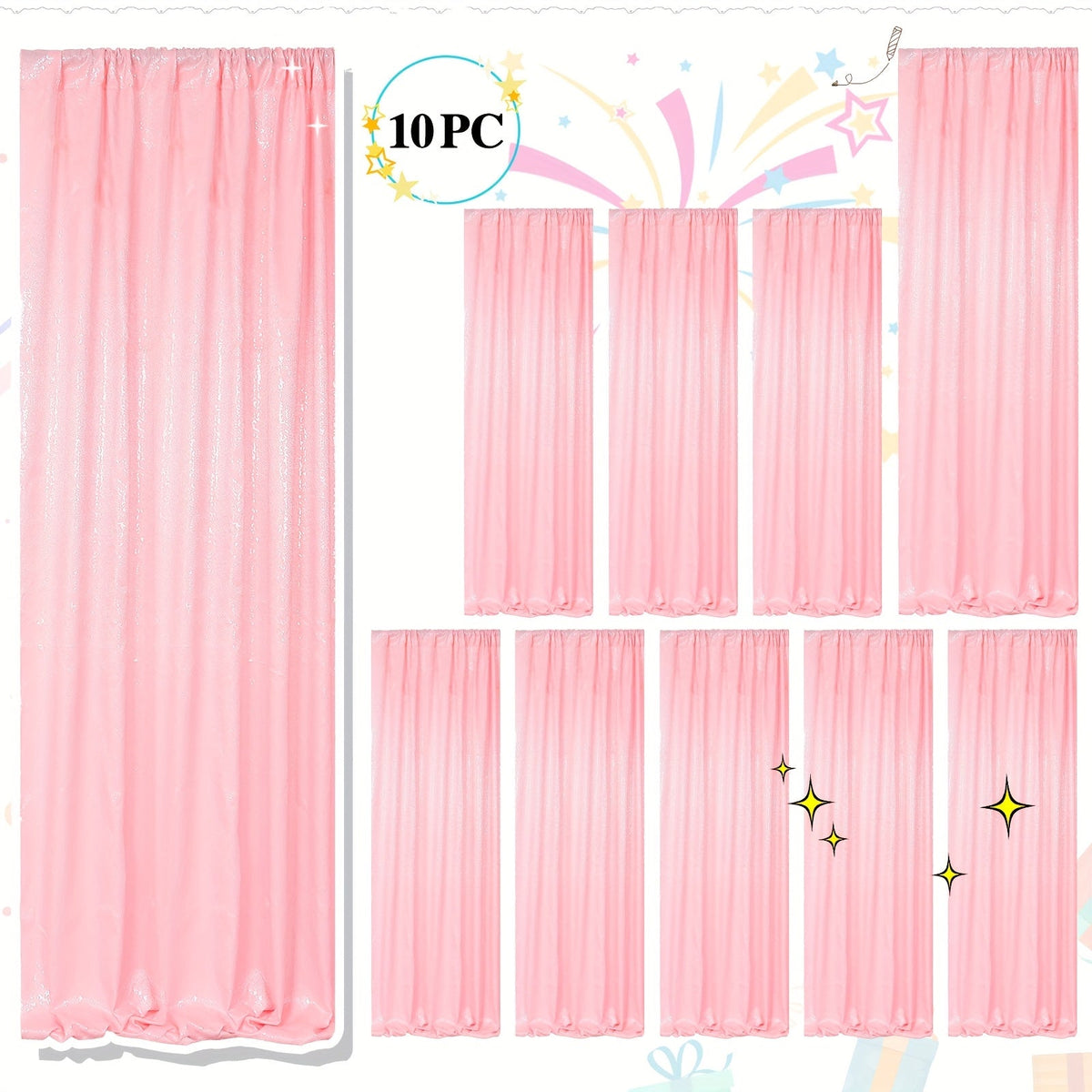 Sequin Backdrop Curtains 2FTx8FT Glitter Photography Background Panels for Party Wedding Birthday for an Everyday Personal Care Routine