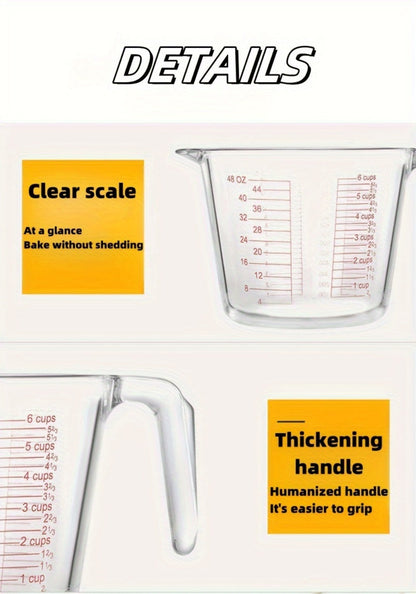 Clear Glass Measuring Cup Bundle with Four- or Nine-Piece Options, Pour Spouts, Handles and Baking Accessories