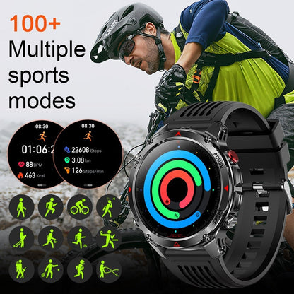 Smart Watch 1.46-Inch Round GPS Display with 3ATM Rating, Wireless Calling and Eight Strap Styles