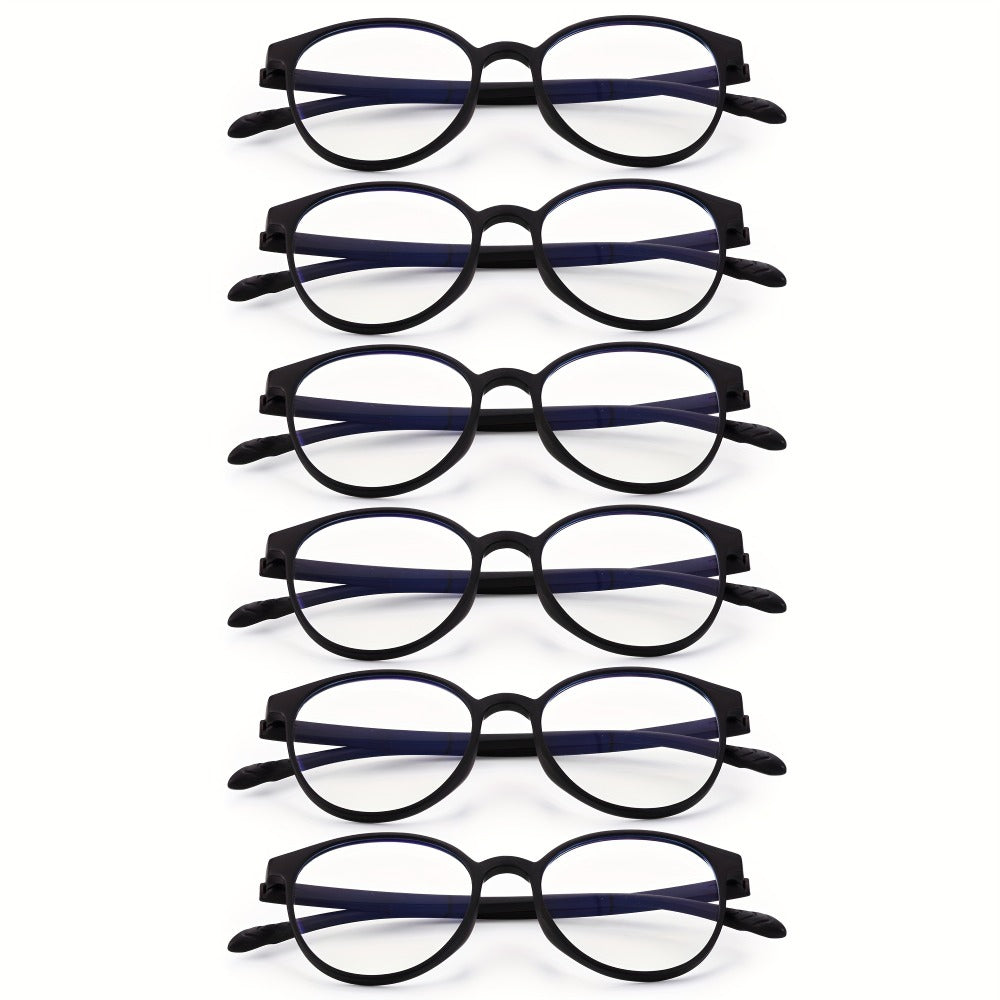 Reading Glasses – Three-Pair Rimless Metal Blue-Light Readers in Multiple Colors and Strengths