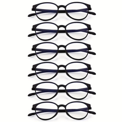 Reading Glasses – Three-Pair Rimless Metal Blue-Light Readers in Multiple Colors and Strengths