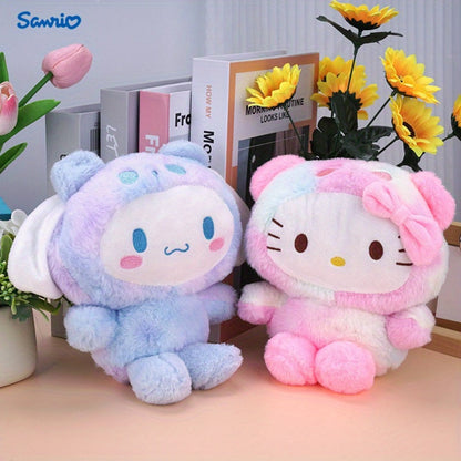 Kuromi Hello Kitty Melody Cinnamoroll Plush Doll – 4 Sanrio Characters Soft Stuffed Animal Kawaii Toy, Cute Anime Gift for Girls Teens Birthday Christmas