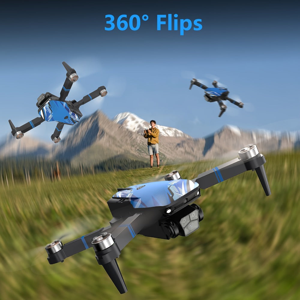 Foldable RC Drone with 2.8-Inch Screen Remote, Dual Cameras and 270-Degree Obstacle Sensor Mode