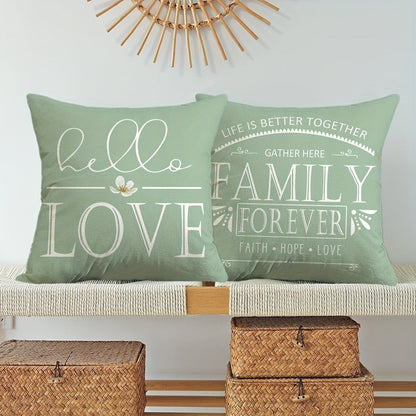 Farmhouse Eucalyptus Leaves Throw Pillow Covers 4 Pack Floral Bicycle Spring Summer Seasonal Decor Cushion Covers 18x18 Inch Rustic Holiday Pillowcases for Sofa Couch Porch Patio Living Room Outdoor