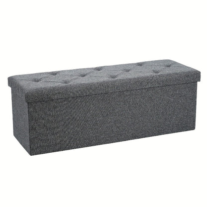 43-Inch Upholstered Ottoman Bench with Hidden Storage and Lift-Top Storage detail image - detail view 11