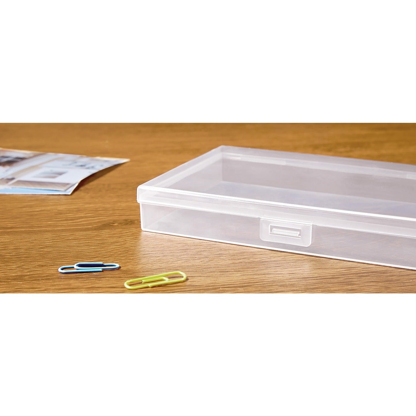 Photo Storage Box with 14 or 18 Inner Keeper Cases in Clear, Black or Multicolor Configurations