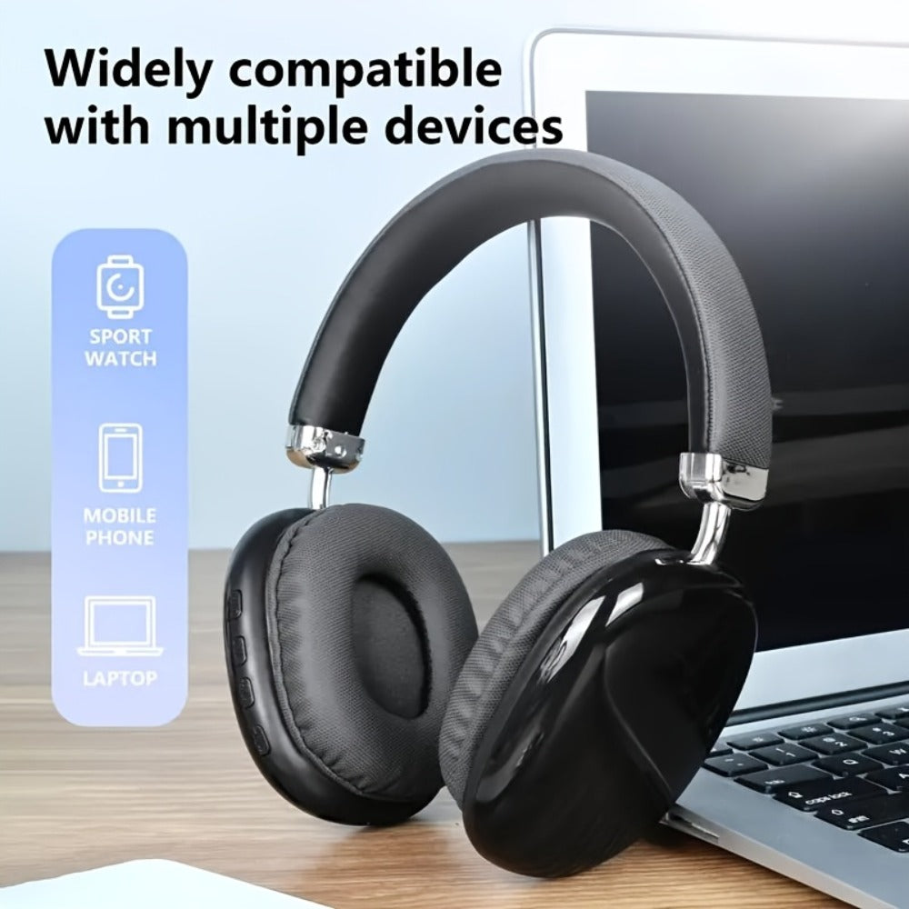 HiFi Deep Bass Noise Cancelling Wireless Earphones with Built-In HD Microphone, Stereo In-Ear Headphones for Travel Office Laptop Phone, Comfortable All-Day Fit, Gift for Men Women