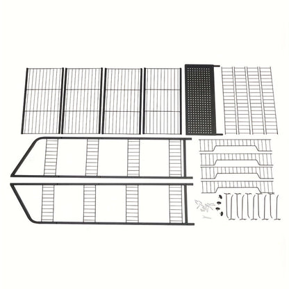 Four-Tier Rolling Display Rack with Wire Basket Shelves, Top Sign Panel and Exact 55 by 24 by 11 Option