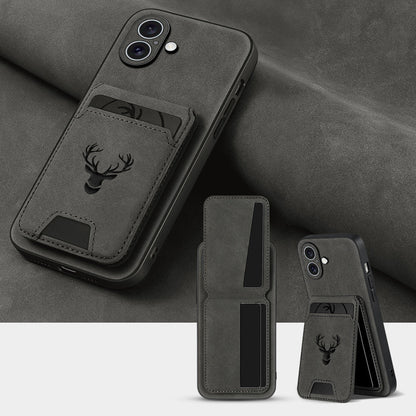 Folio Wallet Phone Case with Card Holder and Kickstand for Selected iPhone 11 through 16 Models