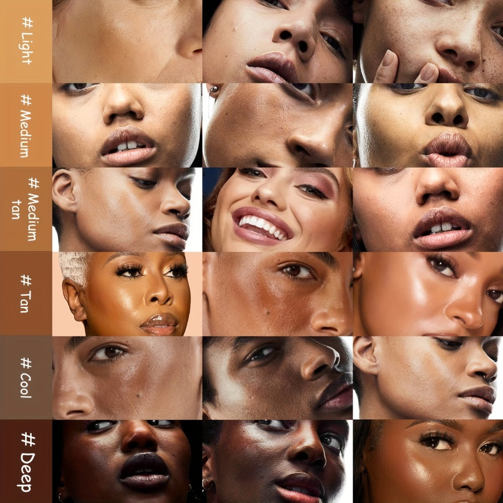 Velvet-Look Cream Foundation in 0.7 oz Round Jar with Six Shade Options from Light to Deep