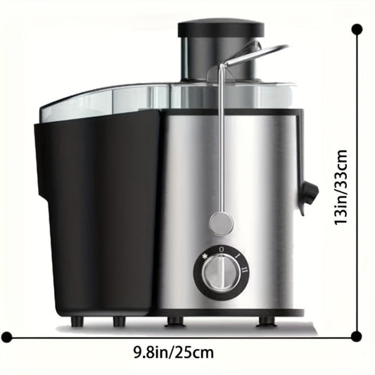 500W Juicer Machine with 3-Inch Wide Mouth Feed Chute - Centrifugal Juicer Extractor for Fruits & Vegetables, Stainless Steel, BPA-Free, Fast Juicing, Easy to Clean & Install, Black