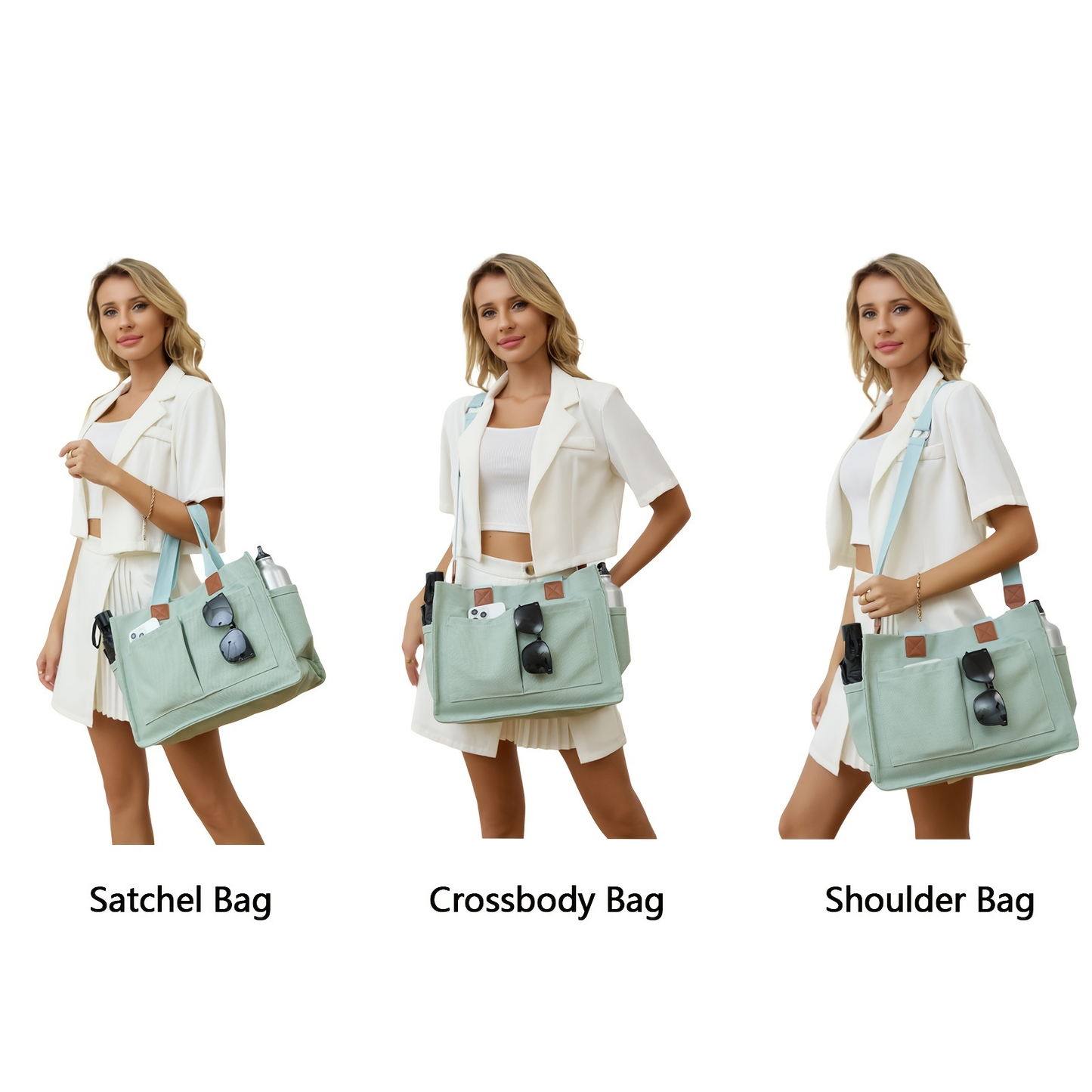 Large Capacity Tote Bag for Women – Lightweight Shoulder Bag with Adjustable Strap & Polyester Lining, Daily Use