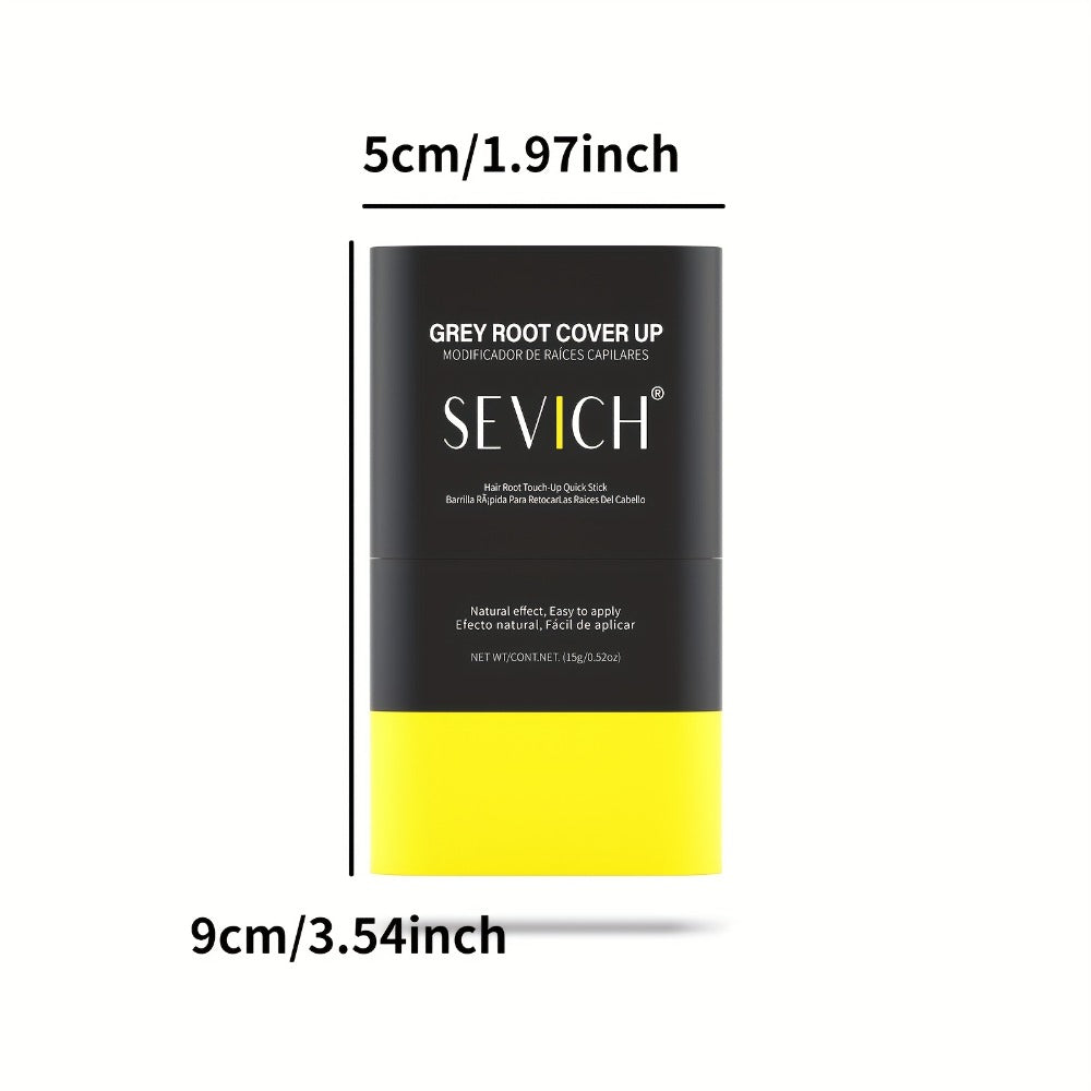 Beard Dye Pen 2-in-1 Waterproof Color Stick for Men — Sevich Instant Gray Coverage Washable Beard Hair Filler Pen with Brush Natural Finish for Mustache & Sideburns 3 Shades
