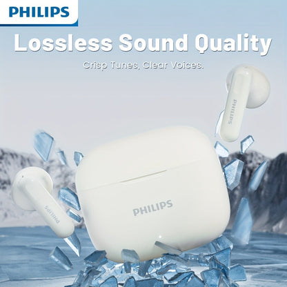 Wireless Earbuds Philips TAT1220 Bluetooth 6.0 with ANC, 360° Sound, Touch and Type-C in Two Colors
